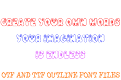 Friendly Monster Font Cartoon Typography Lettering ABC OTF Product Image 3