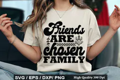 Best Friend SVG Design - Friends are the family we choose Product Image 2