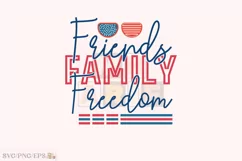 Friends Family Freedom Beach Shirt, Summer Shirt, Vacation Product Image 1