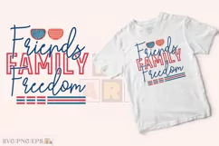 Friends Family Freedom Beach Shirt, Summer Shirt, Vacation Product Image 2