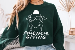 Friends Giving SVG PNG - Funny Thanksgiving Decor Turkey Product Image 1