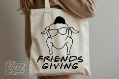 Friends Giving SVG PNG - Funny Thanksgiving Decor Turkey Product Image 2