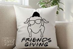 Friends Giving SVG PNG - Funny Thanksgiving Decor Turkey Product Image 3