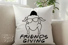 Friends Giving SVG PNG - Funny Thanksgiving Decor Turkey Product Image 3