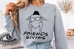 Friends Giving SVG PNG - Funny Thanksgiving Decor Turkey Product Image 5