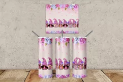 Friends Gnomes Seamless Tumbler Wrap