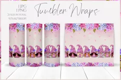 Friends Gnomes Seamless Tumbler Wrap