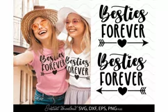 bestie SVG, best friends forever SVG, Best Friends SVG Product Image 1