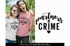 Partners in crime SVG, best friends SVG, Bestie svg Product Image 1