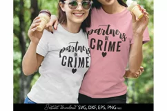 Partners in crime SVG, best friends SVG, Bestie svg Product Image 2