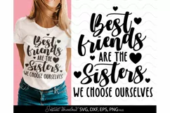bestie SVG, Big Sister SVG, Best Friends SVG, bestie squad Product Image 1