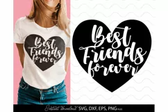bestie SVG, best friends forever SVG, Best Friends SVG Product Image 1