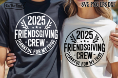 Friendsgiving 2025 SVG PNG Turkey Thanksgiving Thankful 