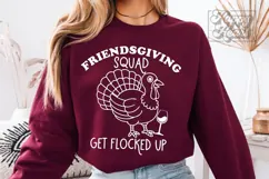 Friends Giving Squad SVG PNG - Funny Thanksgiving Turkey Product Image 3