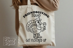 Friends Giving Squad SVG PNG - Thanksgiving Cowboy Turkey Product Image 5