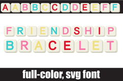 Friendship Bracelet Color Font Product Image 1