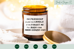 Friendship Candle | Dont Forget Me | Best Friends | Funny Product Image 1