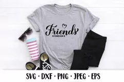 Friends forever SVG. Friendship quote. Friendship Day gift Product Image 2