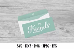 Friends forever SVG. Friendship quote. Friendship Day gift Product Image 3