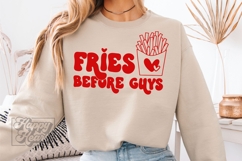 Fries Before Guys SVG PNG - Anti Valentine Funny Shirt Product Image 5
