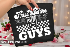 Fries Before Guys - Retro Valentine Design Product Image 1