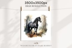 Friesian Horse Farm Animals Black Horses Clipart PNG Image Watercolor  Transparent Print for invitation t-shirt designs sublimation kids printable digital watercolor Friesian Horse, black horses clipart, sublimation nursery drawing, farm animals life