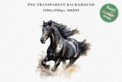 Friesian Horse Farm Animals Black Horses Clipart PNG Image Watercolor  Transparent Print for invitation t-shirt designs sublimation kids printable digital watercolor Friesian Horse, black horses clipart, sublimation nursery drawing, farm animals life