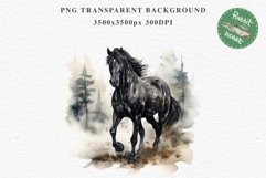 Friesian Horse Farm Animals Black Horses Clipart PNG Image Watercolor  Transparent Print for invitation t-shirt designs sublimation kids printable digital watercolor Friesian Horse, black horses clipart, sublimation nursery drawing, farm animals life