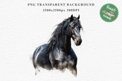 Friesian Horse Farm Animals Black Horses Clipart PNG Image Watercolor  Transparent Print for invitation t-shirt designs sublimation kids printable digital watercolor Friesian Horse, black horses clipart, sublimation nursery drawing, farm animals life
