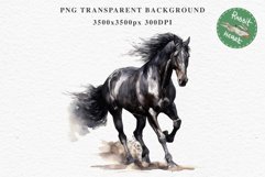 Friesian Horse Farm Animals Black Horses Clipart PNG Image Watercolor  Transparent Print for invitation t-shirt designs sublimation kids printable digital watercolor Friesian Horse, black horses clipart, sublimation nursery drawing, farm animals life