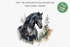 Friesian Horse Farm Animals Black Horses Clipart PNG Image Watercolor  Transparent Print for invitation t-shirt designs sublimation kids printable digital watercolor Friesian Horse, black horses clipart, sublimation nursery drawing, farm animals life
