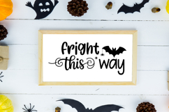 Fright This Way Sign SVG, Farmhouse Halloween Sign Product Image 2