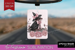 Frog Cute Air Freshener PNG Pink Halloween PNG Sublimation Product Image 1