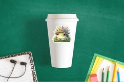 Cute Easter Bonnet Frog Stickers at Chuckleberry Farm PNGs Product Image 2