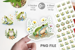 Frog Embroidery Sticker Product Image 1