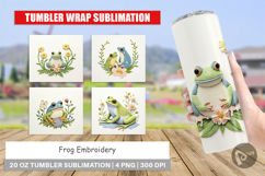 Tumbler Frog Embroidery Product Image 1
