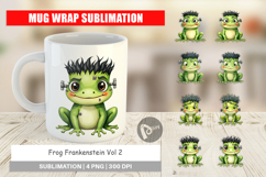 Mug Wrap Frankenstein Frog Product Image 1
