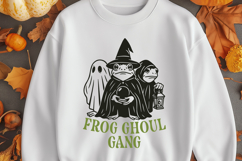 Frog Ghoul Gang SVG | Cute Spooky Frog Halloween Funny PNG Product Image 3