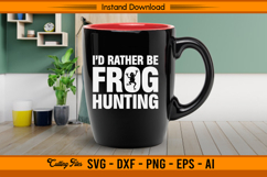 Frog Hunting SVG Funny Hunter Outdoor Design File Product Image 3