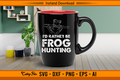 Frog Hunting SVG Funny Outdoor Hunter Quote Design Product Image 3