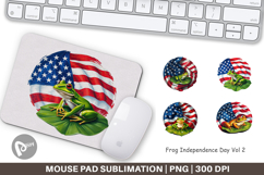 Mouse Pad Frog 4th of July Product Image 1