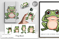 Digital Paper Frog Mood Product Image 1