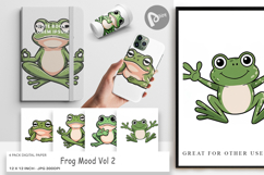 Digital Paper Frog Mood Product Image 1