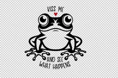 Frog, Kiss me and see what happens, SVG file Product Image 2