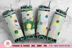 Frog Tumbler Wrap , Frog Png, Cute Animals Png, Spring Tumbler Wrap