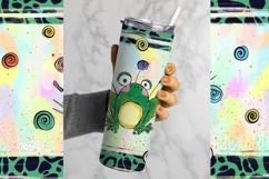 Frog Tumbler Wrap , Frog Png, Cute Animals Png, Spring Tumbler Wrap