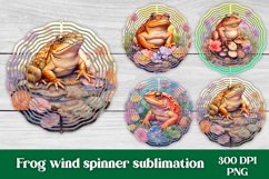 Frog wind spinner sublimation design, frog sublimation design, wind spinner bundle.