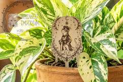 Gothic Plant Stake - Frog - SVG PNG Laser Cut - Garden Product Image 3
