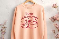 Froggy Love Delivery SVG Cute Frog Valentine SVG Love Frog Product Image 2
