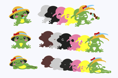 Kawaii Froggy Summer 3D SVG Product Image 3